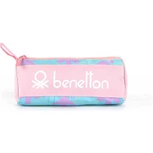 United Colors of Benetton Tek Bölmeli Pembe Yön Desenli Kalem Çantası 03735 - 1
