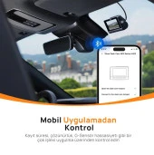 70mai A810 + RC12 Ön ve Arka Araç İçi Kamera Seti - 8