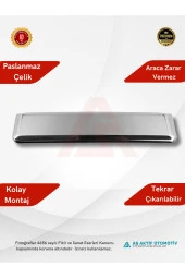 Volkswagen Transporter T6 Van Bagaj Açma 2015 ve Üzeri Krom Paslanmaz Çelik thumbnail 2