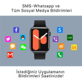 Watch 9 Pro  ( 2 KORDON HEDİYELİ )  Son Versiyon AMOLED ekran Akıllı Saat SmartWatch Tüm Telefonlara Uyumlu - 3