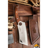 Outdoor Piknik Kamp Bıçağı Bıçak Çakısı Mutfak Bıçak Kılıflı El Yapımı ( OUT100 ) - 5
