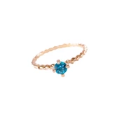 Kuyumcudukkani Mavi Taşlı Trend Yüzük-10388-R-BLU - 1