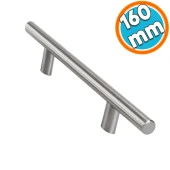 Mobilya Mutfak Çekmece Dolap Kapak Kulpu Kulbu 160 mm İnox Metal Kulp thumbnail 1