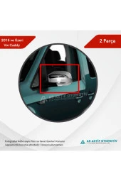 Volkswagen Caddy Mini Van Ayna Kapağı 2 Parça 2015 ve Üzeri Abs Krom thumbnail 3