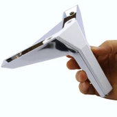 Moda Lüks Mobilya Oturma Grubu Kanepe Sehpa TV Ünitesi Koltuk Ayağı Baza Ayakları Krom Beyaz 14 cm thumbnail 6