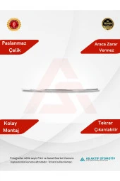 Volkswagen Transporter T5 Van Ön Tampon Çıtası 2003-2010 Krom Paslanmaz Çelik - 2