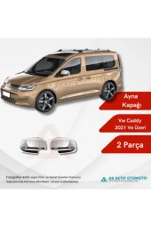 Volkswagen Caddy Mini Van Ayna Kapağı  4 Parça 2021 ve Üzeri Abs Krom - 1