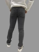 Erkek Dar Paça Düz New Füme Kot Pantolon - 5
