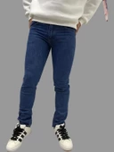 Erkek Dar Paça Özel New Okyanus Mavisi Kot Pantolon thumbnail 4