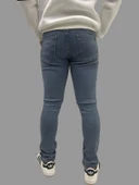 Erkek Dar Paça Desturalı New Toz Mavi Kot Pantolon thumbnail 2