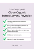 Organik Bebek Losyonu (250ML) - Argan Yağı, Zeytinyağı, Huş, Gül Suyu - Yenidoğan Kullanımına - 4