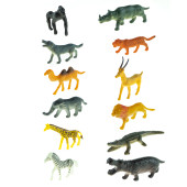 Oyuncak Vahşi Hayvan Seti Mini 12 Parça - 1