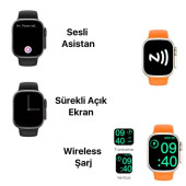 Watch 8 Ultra 45 Mm Full Full Premium Kalite Iphone Ve Android Uyumlu  Akıllı Saat Smartwatch - 3