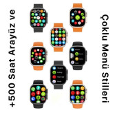 Watch 8 Ultra 45 Mm Full Full Premium Kalite Iphone Ve Android Uyumlu  Akıllı Saat Smartwatch - 5