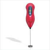 Kırmızı Paslanmaz Şaft ve Yaylı Süt Americano Expresso Machiato Türk Kahvesi Kahve Köpürtücü Çırpıcı - 1