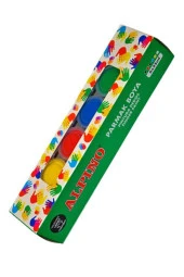 Parmak Boyası 6 Renk 25 ml 1 Paket 6 Lı Parmak Boya Alpino Anasınıfı Okul Öncesi Kreş Etkinlik - 1