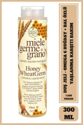 Banyo ve Duş Jeli 100% Olio d'Oliva Bal ve Buğday Özlü Arındırıcı Vegan Bakım 300 ml - 1