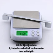 Mobilya Kulp Mutfak Dolabı Çekmece Dolap Kulpları Kapak Kulpu Kulbu Krom Renk 160 mm Metal thumbnail 4