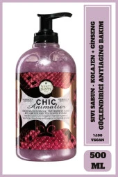 Sıvı Sabun Chic Animalier Red Vahşi Orkide Kokusu Antioksidant Kolajen Vegan Bakım 500 ml - 1