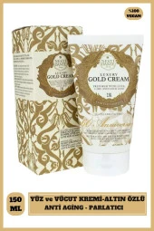 Luxury Gold Altın Özlü Nemlendirici ve Antioksidan Yeşil Kahve Hyalüronik Asit İçerikli Yüz ve Vucüt Kremi - 1