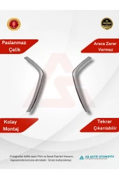 Dacia Duster Suv Ön Panjur Yanları 2 Parça 2018 ve Üzeri Krom Paslanmaz Çelik - 2