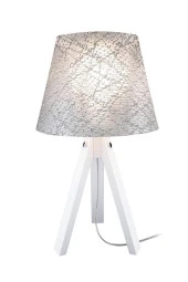 Modelight Beyaz Ayak File Gri Şapka Deko Abajur thumbnail 2