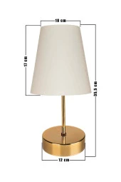 Gloria Samira Abajur Gold / Krem Finlin thumbnail 4