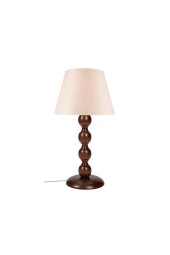 Modelight Boncuk Abajur Büyük Kahve Ayak/Bej Şapka Mng.1878 thumbnail 1