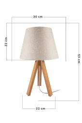 Modelight Deko Bambu Ayak Kumbeji Şapka Abajur thumbnail 4