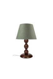 Modelight Boncuk Abajur Küçük Kahve Ayak/Yeşil Şapka thumbnail 2