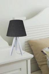 Modelight Deko Abajur Gri Ayak / Siyah Şapka thumbnail 3