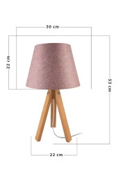 Modelight Deko Abajur Bambu Ayak / Gül Kurusu Şapka thumbnail 4