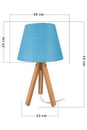 Modelight Deko Abajur Bambu Ayak / Mavi Şapka thumbnail 4