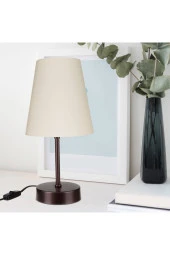 Modelight Kahve Ayak Krem Finlin Şapka Abajur thumbnail 3