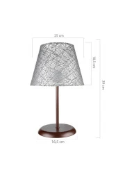 Modelight Sarah Abajur Kahve Ayak / Gri File Şapka thumbnail 2