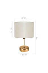 Modelight Krem Finlin Şapka Flora Gold Abajur thumbnail 2