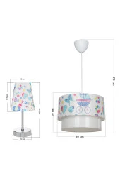 Modelight Mavi Baby Deko Sarkıt + Abajur Seti thumbnail 3