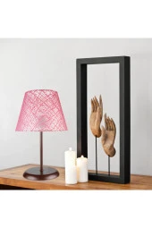 Modelight Sarah Abajur Kahve Ayak / Pembe File Şapka thumbnail 3