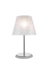 Modelight Sarah Abajur Krom Ayak / Beyaz File Şapka thumbnail 4