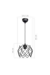 Gloria Dalton Tekli Sarkıt Siyah thumbnail 4