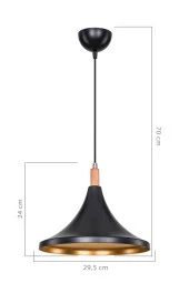 Gloria Kano Tekli Sarkıt Siyah thumbnail 4