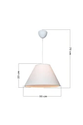 Modelight 35'Lik Kumaş Sarkıt Trıa Beyaz thumbnail 1