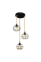 Modelight 3'Lü Yuvarlak Kafeslı Halat Sarkıt thumbnail 2