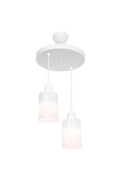 Modelight Aksel 2'li Avize Opal Optik Camlı Beyaz thumbnail 2