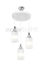 Modelight Aksel 3lü Beyaz / Krom Dekoratif Duylu thumbnail 2