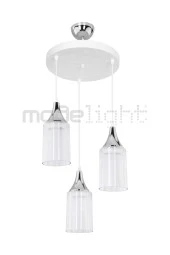 Modelight Aksel 3lü Beyaz / Krom Dekoratif Duylu thumbnail 3