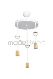 Modelight Akses 3lü Beyaz Gold Dekoratif Avize Salon-oturma-çocuk-yatak Odası-yemek Odası-antre-mutfak - 3
