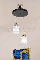 Modelight Aksel 2li Siyah / Gold Dekoratif Duylu thumbnail 1