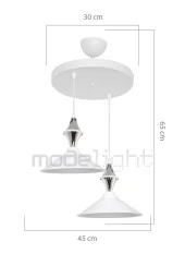 Modelight Akses Küre /karo 2li Maya Sarkıt thumbnail 2