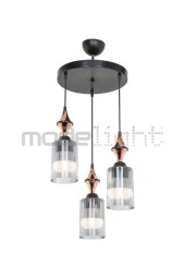 Modelight Akses Küre / Karo 3lü Optik Camlı Avize thumbnail 2